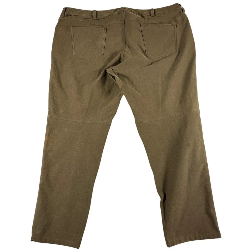 Lululemon Commission Pant Mens 46 Brown Slim Stretch Workwear Outdoors Comfort